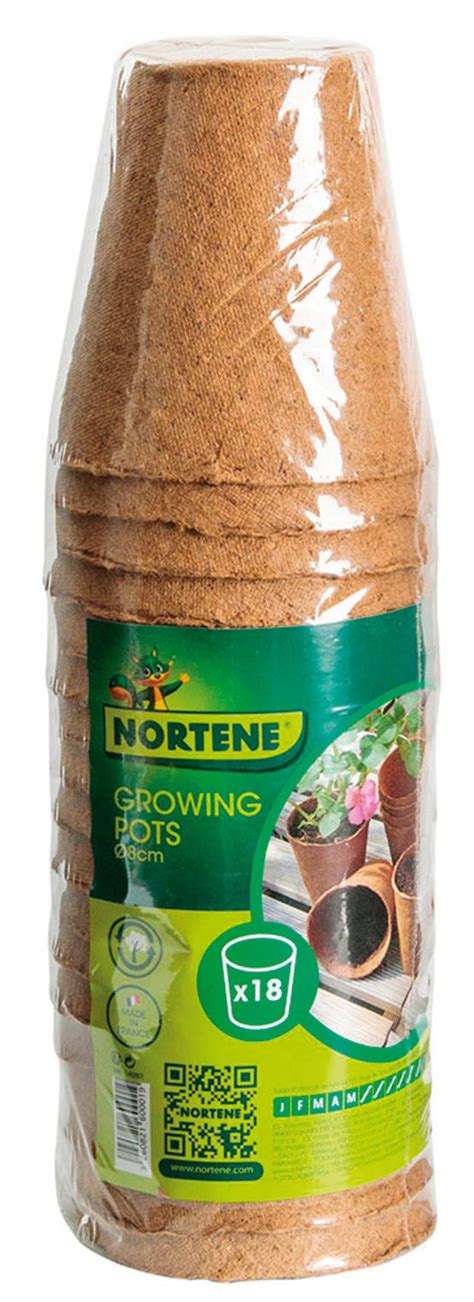 Growing Pot Pots Ronds Biod Gradables Cm Gamm Vert