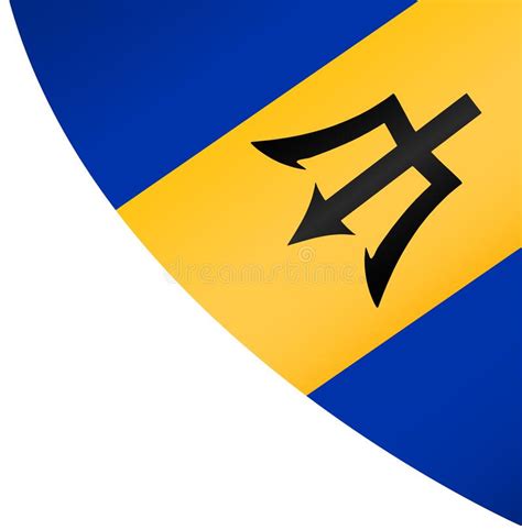 Barbados Flag Wave Isolated On Png Or Transparent Background Symbol