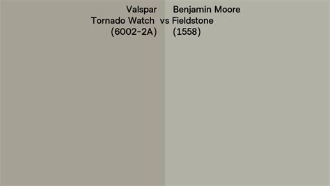 Valspar Tornado Watch 6002 2a Vs Benjamin Moore Fieldstone 1558