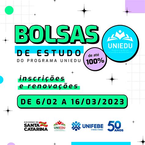 Inscri Es Abertas Para O Programa De Bolsas Universit Rias Uniedu