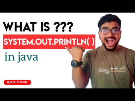 What Is System Out Println In Java YouTube