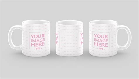 Mug Mockup Generator Template With 3 Views Mediamodifier