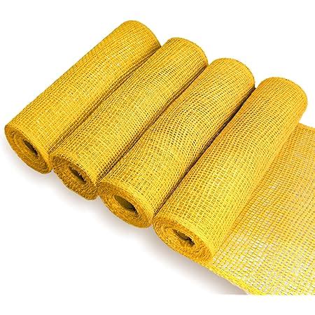 Amazon Rolls Yellow Poly Burlap Mesh Inches Feets Each