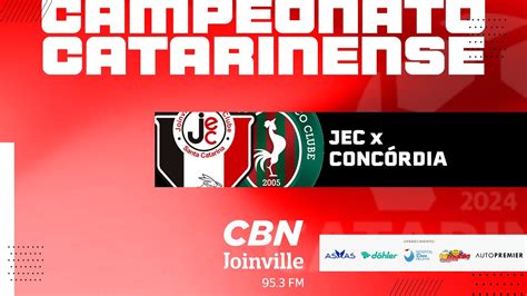 AO VIVO JEC x Concórdia Campeonato Catarinense 2024 YouTube