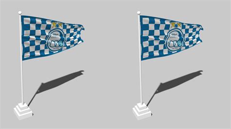 Esteghlal Football Club Flag Seamless Looped Waving With Pole Base