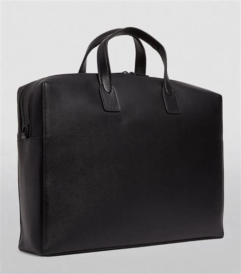 Mens Paul Smith Black Leather Briefcase Harrods Uk