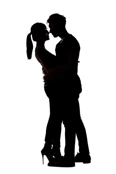 Couple hug silhouette Stock Photos, Royalty Free Couple hug silhouette ...