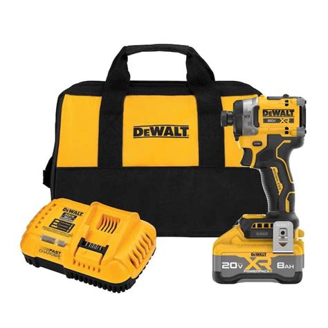 Dewalt 20v Max Lithium Ion Cordless 14 In Impact Driver Kit With 8 Ah