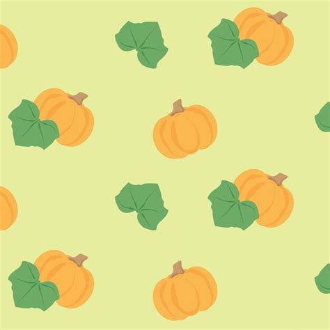 Premium Vector Seamless Pattern With Pumpkins