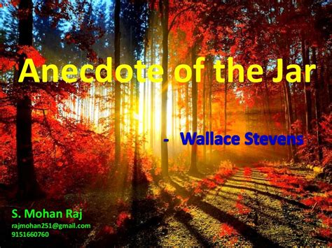 Anecdote Of The Jar Poem By Wallace Stevens