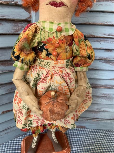 Mustard Seed Originals Primitive Doll Fall Etsy