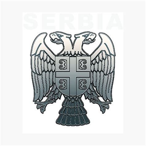 Serbian Eagle Deluxe Classic Coat Of Arms Design Photographic Print