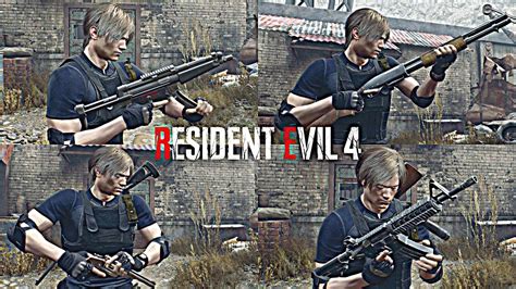 All Weapons In Resident Evil Remake Youtube