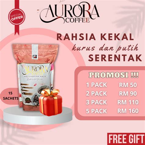 Aurora Coffee Kopi Aurora Kopi Kurus Putih Montok And Rapat Shopee