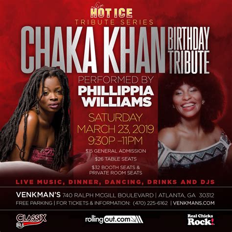 Tribute to Chaka Khan Birthday performed by Phillipia Williams ...