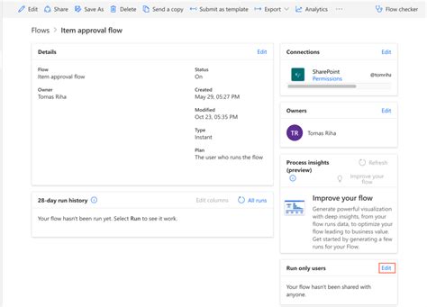 Set Up Permissions For Manually Started Power Automate Flow