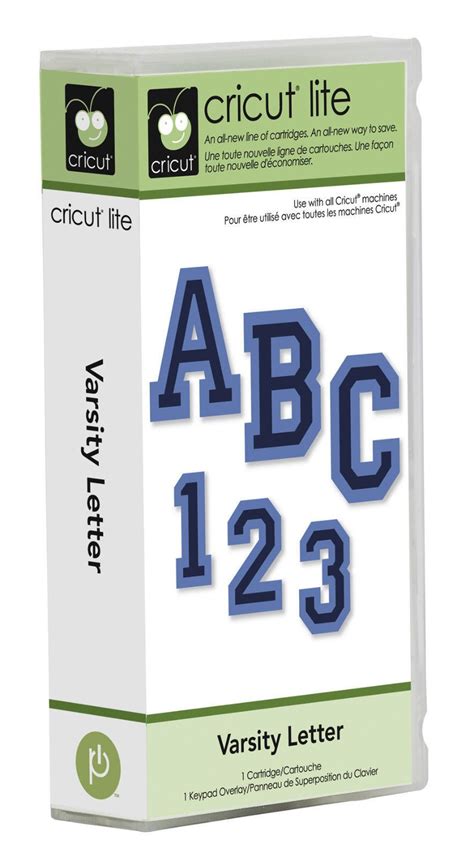 Cricut Varsity Letter Cartridge