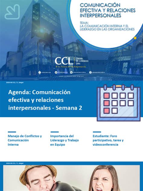 Semana 02 Comunicacion Efectiva Y Relaciones Interpersonales Pdf Comportamiento