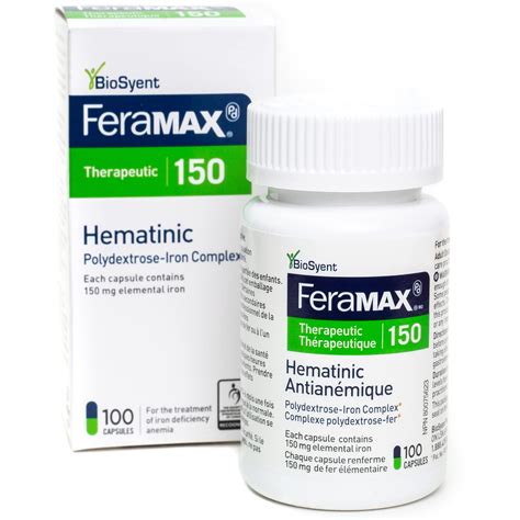 Feramax Pd Therapeutic 150 Iron Supplement Once Daily High Dose Iron