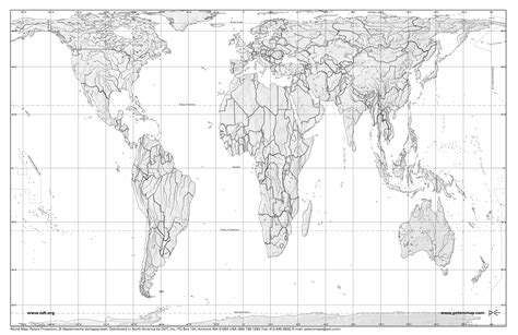 Printable A4 Size World Map Outline Pdf Printable Ascii Images