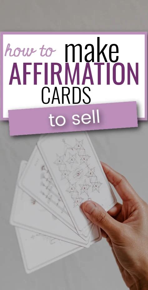 How To Make Affirmation Cards To Sell