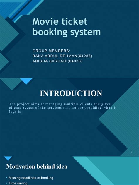 Movie Ticket Booking System Pdf