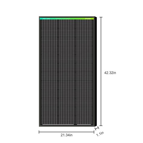 Newpowa 100 Watt Pro 12v Monocrystalline Solar Panel Black Frame Pro100s 12i Vanlife