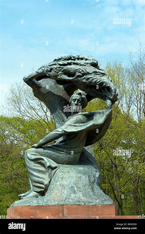 Monument To Frederic Chopin In Royal Baths Park Lazienki Krolewskie