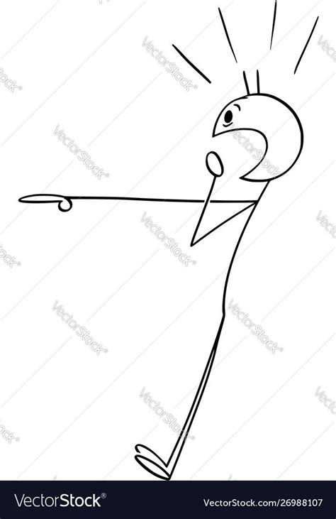 Vector cartoon stick figure drawing conceptual illustration of shocked ...