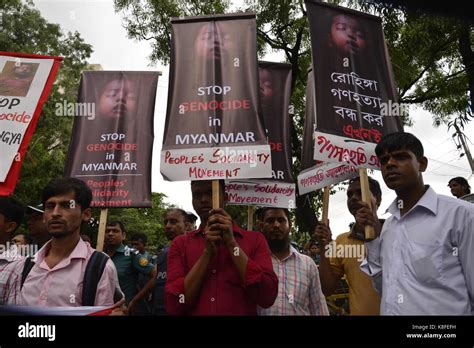 Dhaka Bangladesh 19th Sep 2017 Bangladeshi Peoples Solidarity