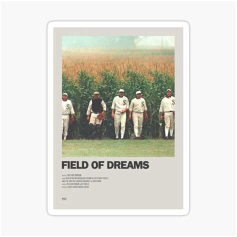 "Field of Dreams Minimalist Poster" Sticker for Sale by Freshfroot ...