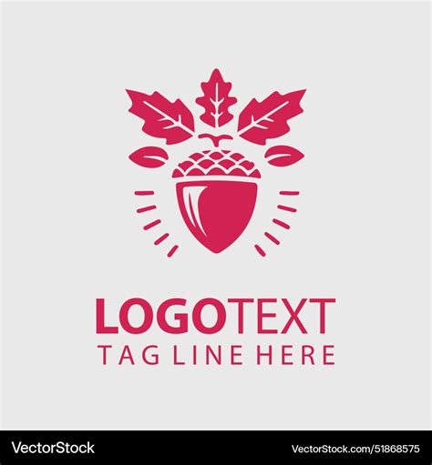 Acorn logo Royalty Free Vector Image - VectorStock