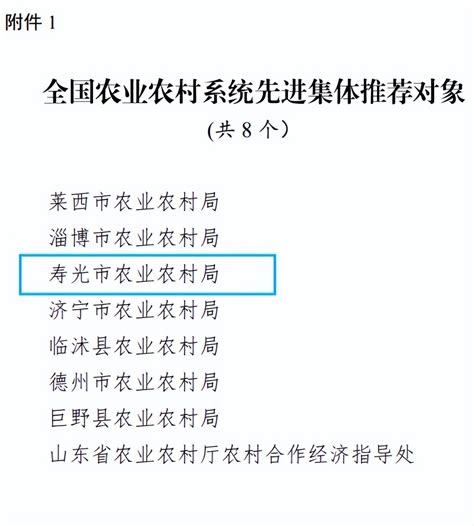 全国农业农村系统先进集体和先进个人推荐对象公示，潍坊1个单位1名个人入选 新派网 V新派客户端 潍坊市广播电视台