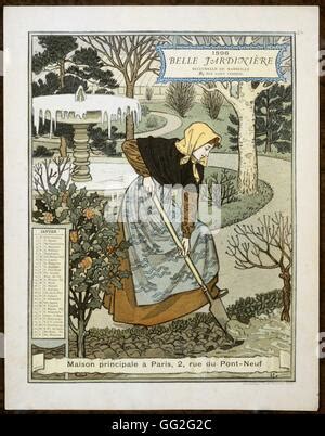 Eugène Grasset école française page Calendrier de La Belle Jardiniere