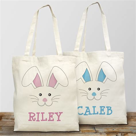 Personalized Easter Bunny Tote Bag Tsforyounow