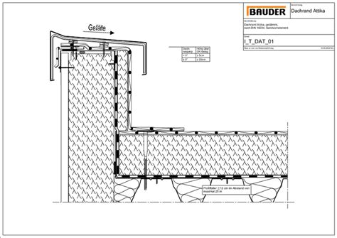 Bauder Technische Details Flachdach DIN 18234