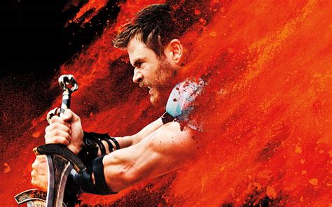 4k Free Download Thor Ragnarok 2017 Thor 3 Chris Hemsworth Poster