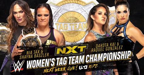 Nxt Next Week Wwe Womens Tag Team Titles Will Be On The Line