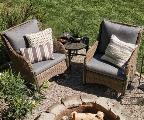 Broyhill Patio Rocker And Side Table All Weather Wicker Bistro Set Big