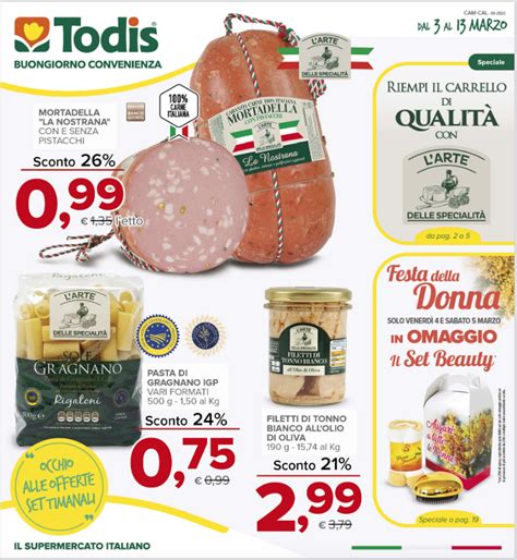 Nuove Offerte Todis Fino Al 13 Marzo COSENZA PRIME