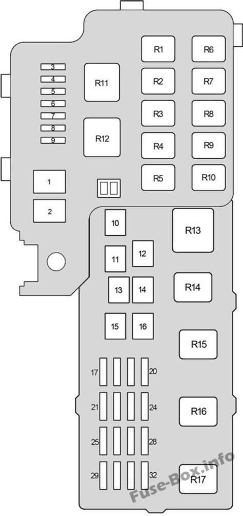 Fuse Box Diagram Lexus ES300 ES330 XV30 2001 2006