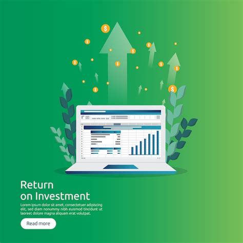 Premium Vector Return On Investment Roi And Seo Data Analytic Concept