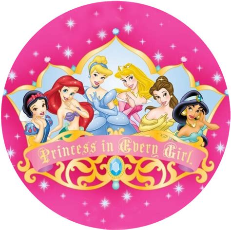 Cialda In Ostia Per Torta PRINCIPESSE DISNEY PRINCESS Personalizzata