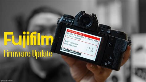 Cách cập nhật phần mềm cho máy ảnh Fujifilm Firmware update 1 20