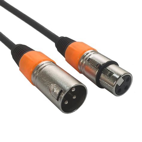 Cordon XLR 3 femelle XLR 3 mâle économique ADJ longueur 1 mètre LA BS