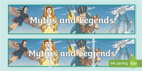 Myths Display Banner - Myths and Legends - KS2 - Twinkl