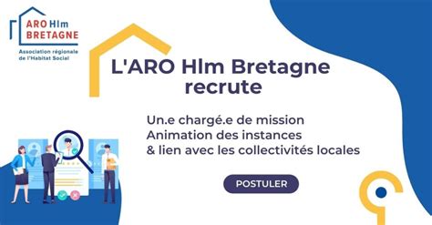 L Aro Hlm Bretagne Recrute Un E Charg E De Mission Animation Des