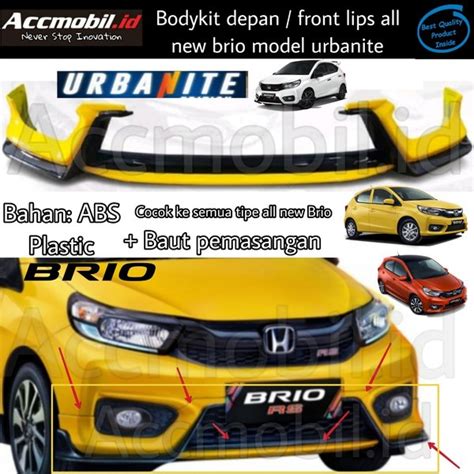 Jual Body Kit Depan Front Lips All New Brio Model Urbanite Oem Di Lapak