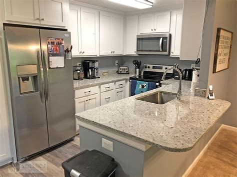 The Moon White Granite Countertop From Classicgraniteandmarble Is A