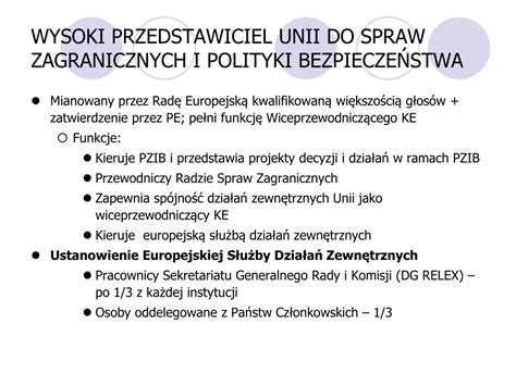 PPT Funkcjonowanie instytucji Unii Europejskiej w kontekście Traktatu